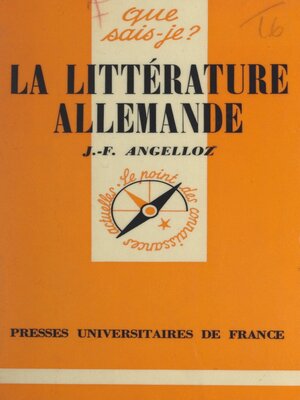 cover image of La littérature allemande